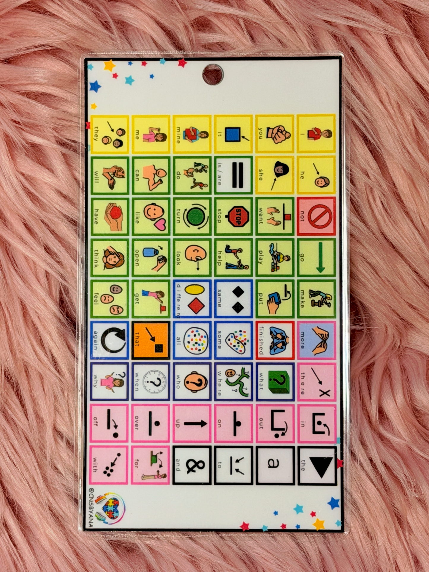 13-Piece Special Education Visual Support Lanyard Card Set