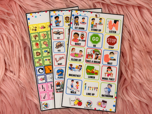 Communication & Behavior Visual Support Cards Set