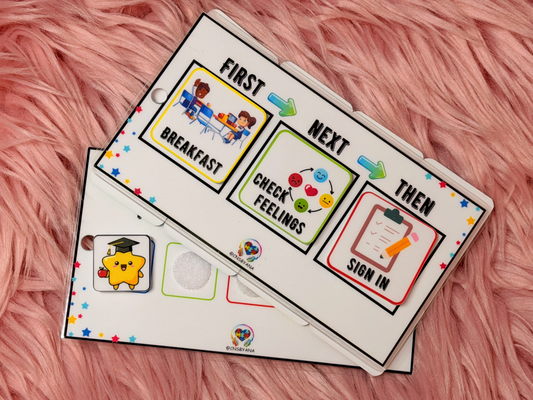 First–Next–Then Visual Schedule & Token Reward Board Support Set